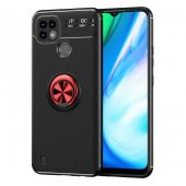 Realme C21 Kılıf Zore Ravel Yüzüklü Silikon Kılıf - 1