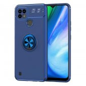 Realme C21 Kılıf Zore Ravel Yüzüklü Silikon Kılıf - 4