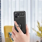 Xiaomi Mi 11 Lite Kılıf Zore Ravel Yüzüklü Silikon Kılıf - 9