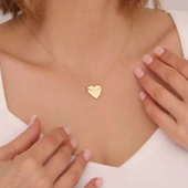 Vaoov 925 Ayar Gümüş Açılan İsimli Mektup Kalp Kolye thumbnail 3