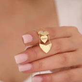 Vaoov 925 Ayar Gümüş Açılan İsimli Mektup Kalp Kolye thumbnail 2