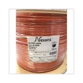 NEXANS NEX1611TF5, CAT6, 500M, 23AWG 0,58mm, UTP, %100 Bakir, LSZH Halogen Free, Makara, Kablo Turuncu thumbnail 3