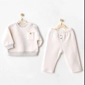 5158 Soft 2'li Bebe Takım Ekru - 1