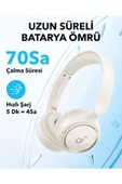 Soundcore H30i Kulak Üstü Bluetooth Kulaklık - Beyaz thumbnail 3