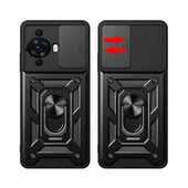 Huawei Nova 12S Kılıf Magnetik Standlı Kamera Korumalı Zore Sürgülü Vega Kapak - 5