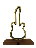 Işıklı Tablo Marketi Gitar Figürlü Neon Gece Lambası - 3