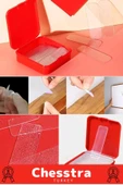 Süper Güçlü Kolay Çıkarılabilir İz Bırakmayan Çift Taraflı Kutulu Nano Şeffaf 60 Parça Bant 10 Adet thumbnail 6