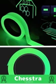 Karanlıkta Işık Veren Yansıyan Kendinden Yapışkanlı Reflektör Yeşil Şerit Fosfor Neon Bant 12 Metre - 6