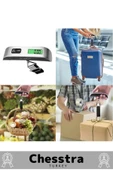 Seyahat Bavul Ağırlık Tartı Dijital Lcd Ekran Göstergeli Çok Amaçlı Taşınabilir Pilli Bagaj Tartısı - 5