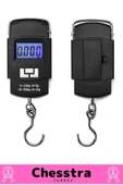 Lcd Ekran Seyahat Bavul Ağırlık El Terazi Dijital Çok Amaçlı Taşınabilir Askılı Pilli Bagaj Tartısı - 4
