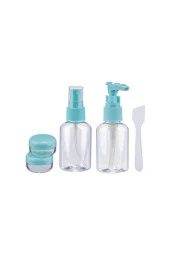 Tohana 5li Seyahat Tipi Şişe Ve Kutu Seti Mavi THN73845 - 1