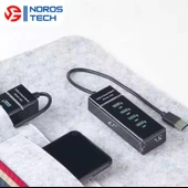 NOROSTECH Usb Girişli 4 Portlu Usb Çoklayıcı Usb Çoğaltıcı Usb Hub Usb 3.0 Laptop Notebook Desktop Pc Uyumlu - 7