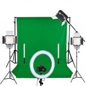 Deyatech Background Stand Greenbox Halka Ring Pro Stüdyo Full Kit - 1