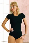Likralı Kısa Kol Body 4057 - 2