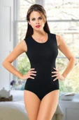 Likralı Bayan 0 Yaka 0 Kol Body 4759 - 2