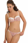 Nbb 4309 Push-up Straplez Çiçekli Sütyen Takım - 1