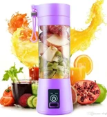 Şarjlı Portatif El Blenderi 380 Ml Usb Kablolu Mor (4172) - 1