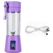 Şarjlı Portatif El Blenderi 380 Ml Usb Kablolu Mor (4172) - 2
