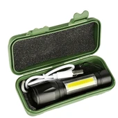 Su Geçirmez Şarjlı El Feneri 2500 Lumens + 5W COB LED USB Lion Şarjlı Ultra Güçlü Q5 XPE (4172) - 3