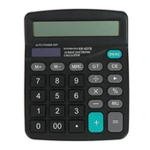 Standart Fonksiyonlu 12 Haneli Geniş LCD Ekran,Pill Masaüstü Hesap Makinesi (4172) - 1