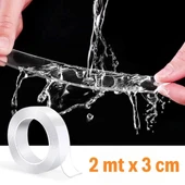 Ultra Güçlü Çift Taraflı 2 mt x 3 cm Çift Taraflı Nano Bant (4172) - 5
