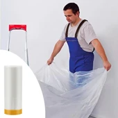 Boya Badana Eşya Koruma Hışır Örtüsü 280cm x 15 mt  Yapışkanlı Hışır Örtü (4172) - 1