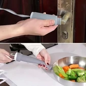 Isıya Dayanıklı Silikon Kauçuk Tencere,Kapı Tutma Kılıfı Kendinden Küçülen,Her Sapa Uyumlu Tava Kulp Yalıtımı 12-15 cm ( - 2