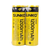 SUNKKO 3.7 VOLT 1200 MAH 17500 ŞARJ EDİLEBİLİR PİL  (TEKLİ) (4172) - 2