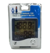 TEMPERATURE HTC-1 DİJİTAL SAAT - SICAKLIK - NEM ÖLÇER (4172) - 1