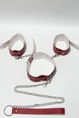 Kırmızı Kelepce Ve Tasma Set - 4