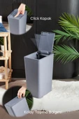Perotti 13248 Taupe White Molly 12 Litre Click Çöp Kovası - 3