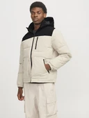 Jack Jones Erkek Bej Puffer Mont 12258416BJ - 2
