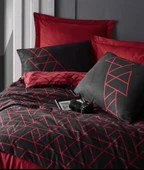 Cotton Box Dark Ranforce Nevresim Takımı Tek Kişilik Shadow Bordo - 4