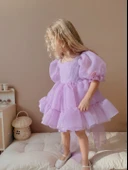 Puffy Şifon Kız Çocuk Parti Elbisesi - 5