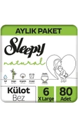 Sleepy Natural Külot Bez Mega Paket 6 Beden 15-25 Kg 80 Adet thumbnail 2