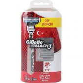 Gillette Mach3 Tıraş Makinesi + 5 Yedek Milli Takım Özel Paketi - 1