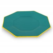 Glore Sekizgen Su Yeşili Altın 6lı Servis Tabağı 26 cm 28065 - 1