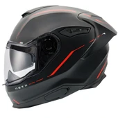 NEXX Y.100R REACT MAT SİYAH-KIRMIZI KASK thumbnail 1