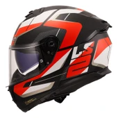 LS2 STREAM 2 ROAD MAT SİYAH-KIRMIZI-BEYAZ-GRİ KASK thumbnail 2