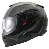 NEXX Y.100 B-SIDE MAT SİYAH-YEŞİL KASK thumbnail 1