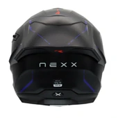 NEXX Y.100R REACT MAT SİYAH-MAVİ KASK - 2