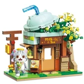 Keeppley Lovely Street K28021 ASH Cat Milk Tea Shop Kedi Sütlü Çay Dükkanı Yapı Blokları Oyuncak Seti - 1