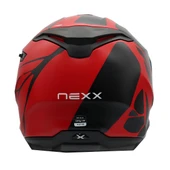 NEXX Y.100 B-SIDE MAT SİYAH-KIRMIZI KASK - 2