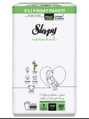 Sleepy Natural Bebek Bezi 2'Li Fırsat Paketi 7 Beden 20-30 Kg 40 Adet - 3