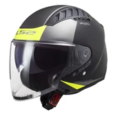LS2 COPTER 2 URBANE MAT SİYAH-NEON SARI KASK - 1