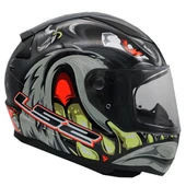 LS2 RAPID 2 SPOX GRİ-KIRMIZI KASK thumbnail 4