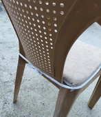 2 Adet Klasik Tek Alt Sandalye Minderi (Kalınlık 3,5cm)-Milenyum S.Kahve - 4