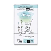 Sleepy Bio Natural Bebek Bezi 2'Li Fırsat Paketi 6 Beden 46 Adet - 1