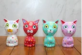 Ahşap 4'lü Kedi Seti Polos:15 - 1