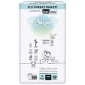Sleepy Bio Natural Bebek Bezi 2'Li Fırsat Paketi 7 Beden 40 Adet - 3